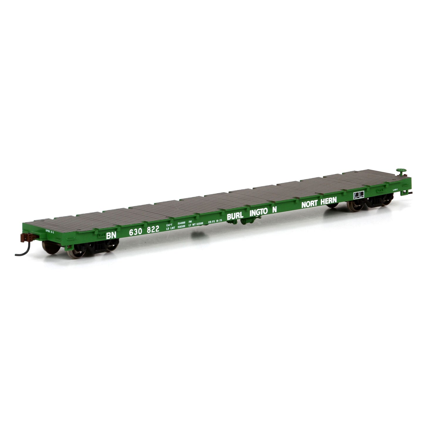 Athearn 97817 HO Scale Burlington Northern 60' Flat Car #630822 LN/Box
