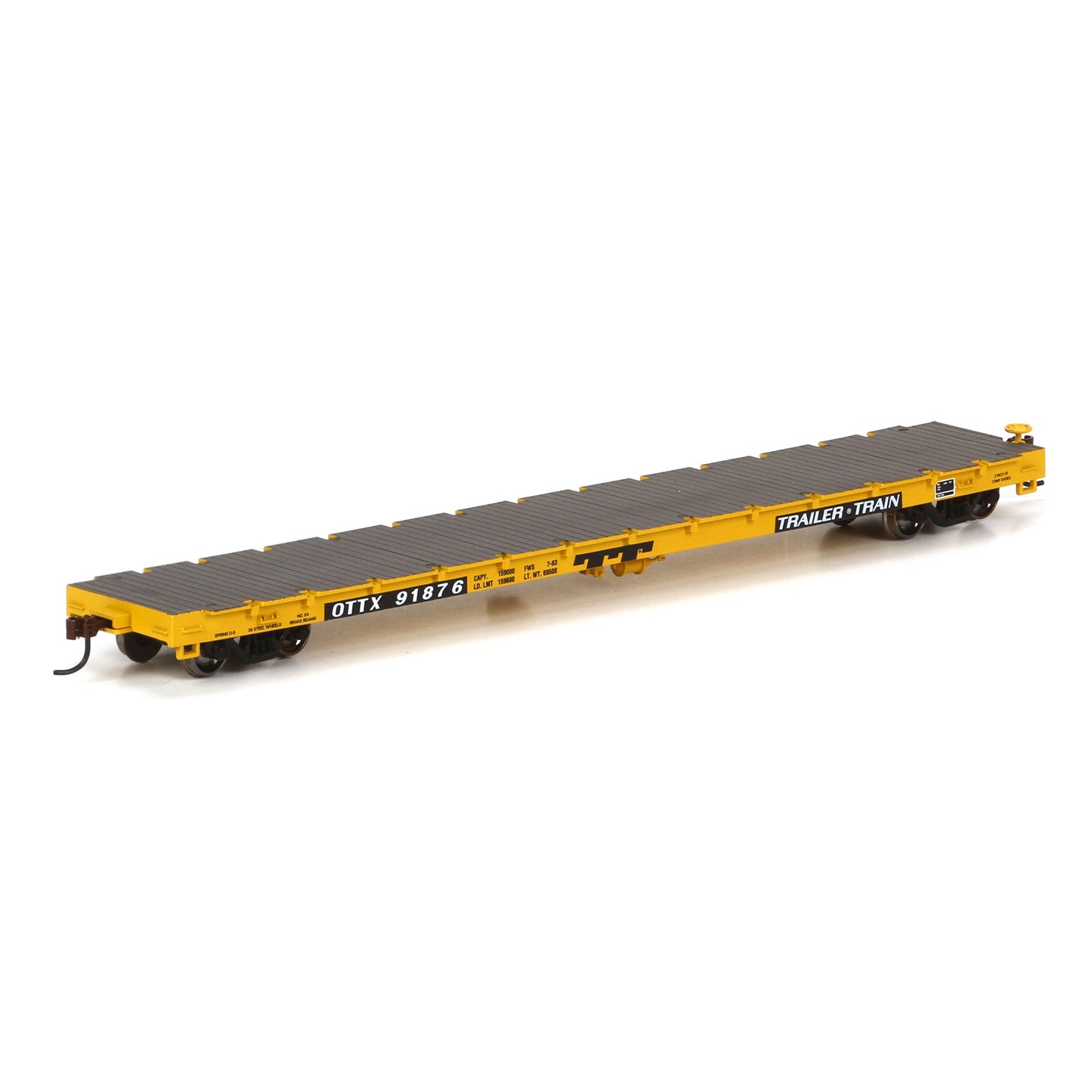 Athearn 97826 HO TTX 60' Flat Car, TT #91876