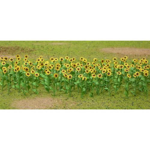 JTT Scenery Products 95523 HO 1" Tall Sunflowers (Pack of 16)