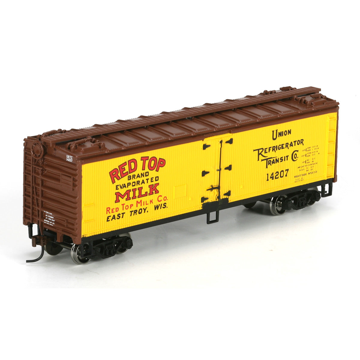 Roundhouse 85452 HO Scale Redtop Milk 40' Wood Reefer #14207