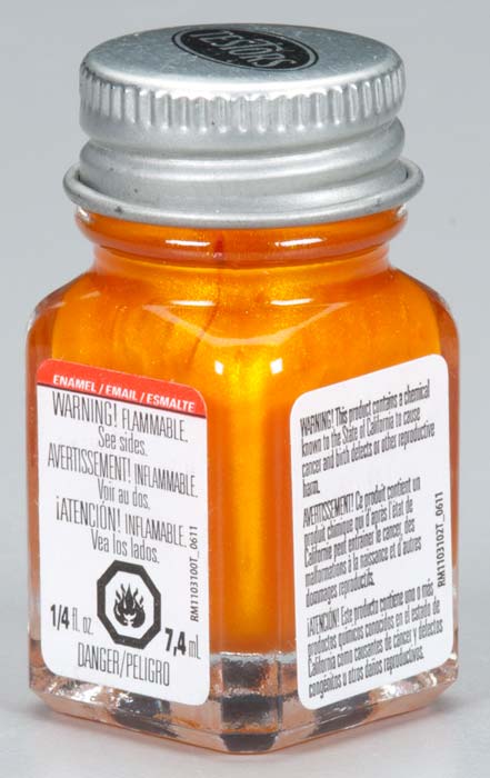 Testors 1115TT Turn Signal Amber Metallic Enamel Paint - 1/4 oz. Bottle