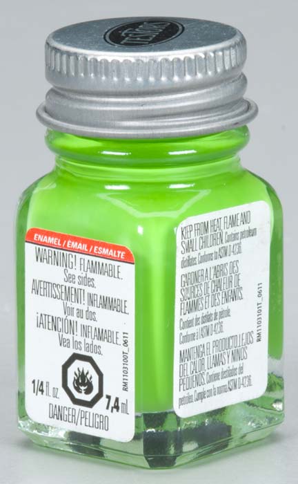 Testors 1125TT Sublime Green Gloss Enamel Paint - 1/4 oz. Bottle