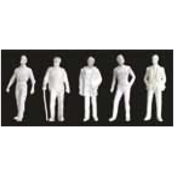JTT Scenery Products 97116 1:48 Scale White 1/4''=1'-0'' Male Figures (Set of 5)