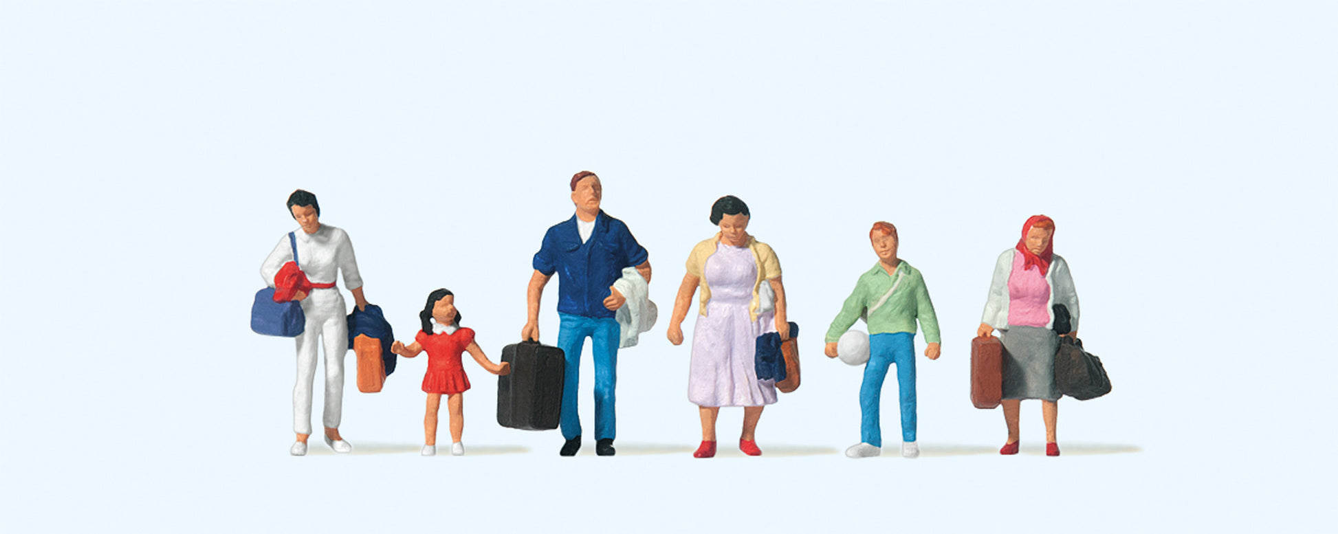 Preiser 10784 HO Traveler Figures (Set of 6)