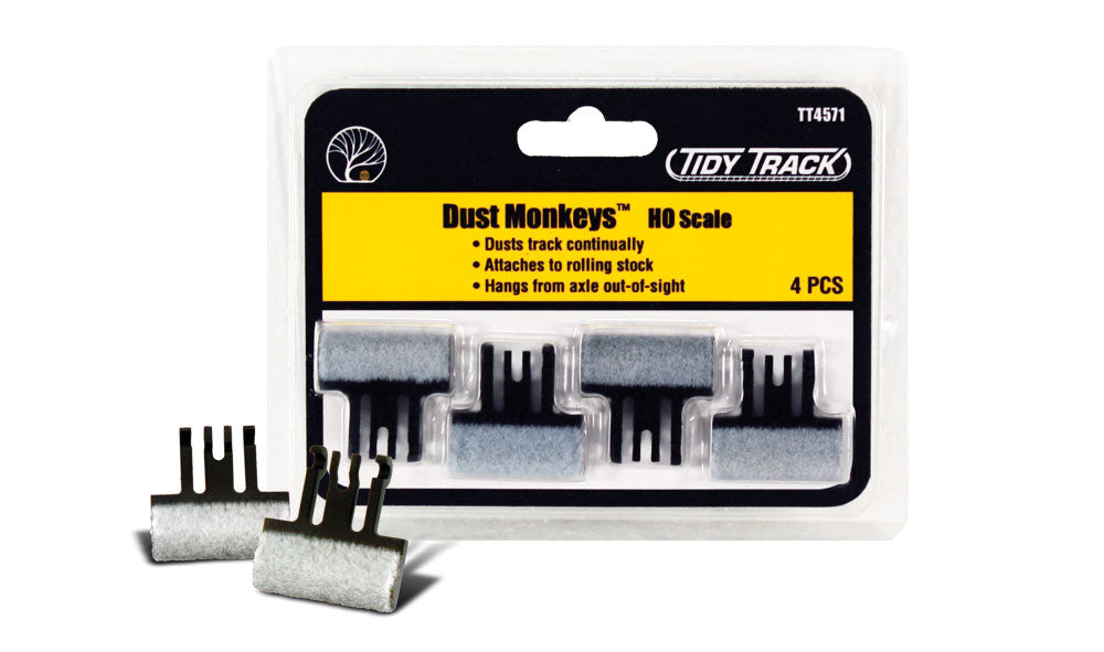 Woodland Scenics TT4571 HO Scale Tidy Track Dust Monkeys