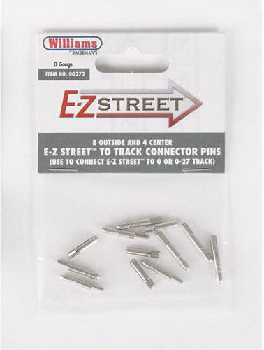 Williams 00272 O E-Z Track to O/O27 Track Connector Pins (Pack of 12)
