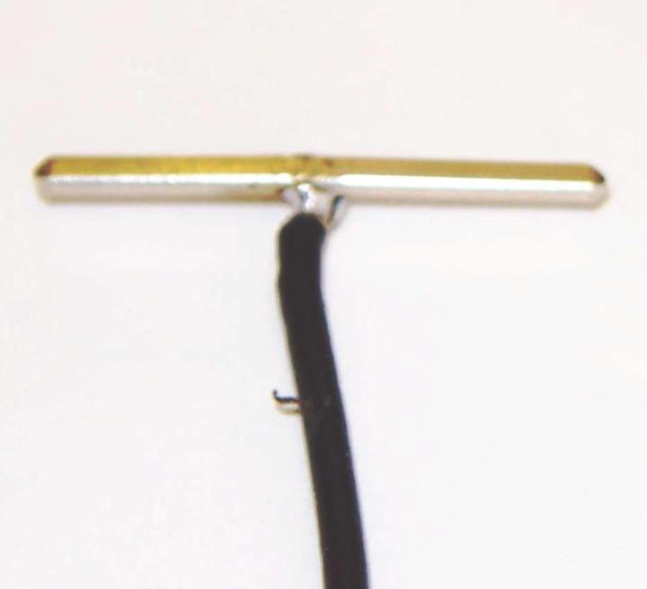 Gargraves 930W-12 8" 16 AWG White Pigtail w Gargraves Track Pins (12)
