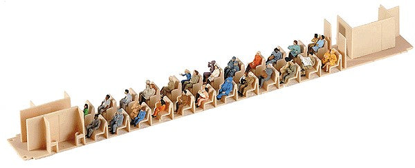 Preiser 1014009 HO Seated Passengers Figures (Set of 36)
