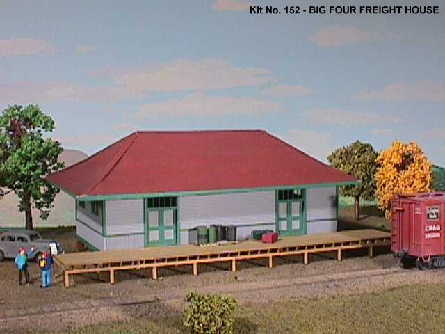 American Model Builders 152 HO Big Four Freight House Laser Building Art Kit