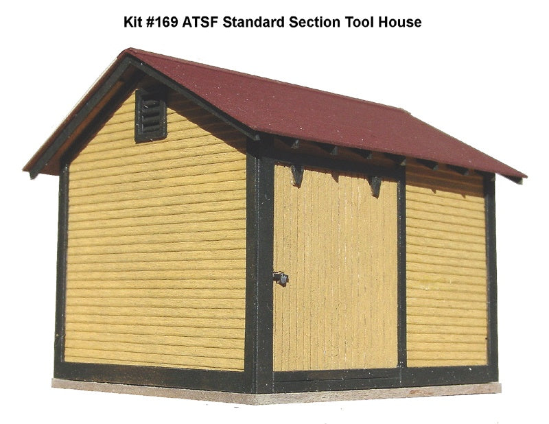 American Model Builders 169 HO ATSF Section House Laser Art Building Kit