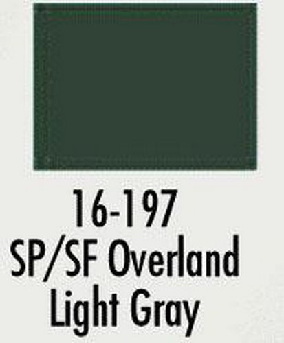 Badger 16-197 SP/SF Overland Light Gray Railroad Acrylic Paint - 1 oz. Bottle