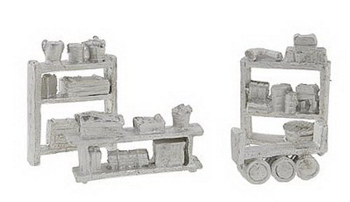 Bar Mills 0208 HO Assorted Shelving & Storage Unpainted