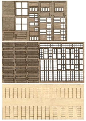 Bar Mills 0032 HO Modular Structure - Kit (Laser-cut)
