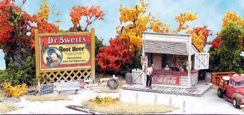 Bar Mills 0951 N Scale Swanson's Lunch Stand Counter Craftsman Kit