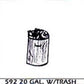 Berkshire Valley 592 O 20 Gallon Garbage Can w/Trash