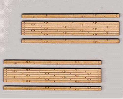 Blair Line 065 N Laser-Cut 2-Lane 1.80" Wood Grade Crossing (Pack of 2)