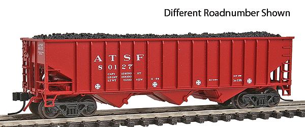 Bluford Shops 14062 N ATSF 14-Panel 70-Ton 3-Bay Hopper (Pack of 2)