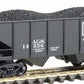 Bowser 37617 N Scale AGS Queen & Crescent Route 2-Bay Hopper #11350