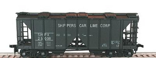Bowser 55622 HO 70 Ton 2 Bay Covered Hopper Car Kit Shippers Carline Corp SHPX
