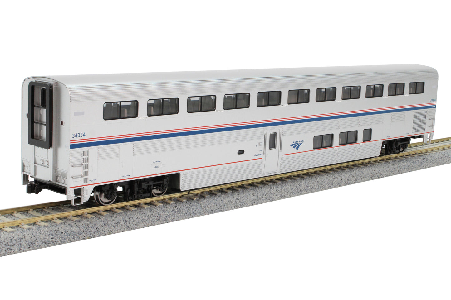 Kato 35-6058 HO Amtrak Phase VI Superliner I Coach #34034
