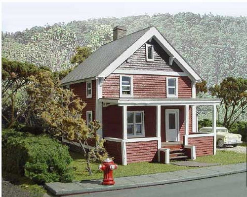 Branchline Trains 623 HO Suburban Catalog House Laser Art Building Kit