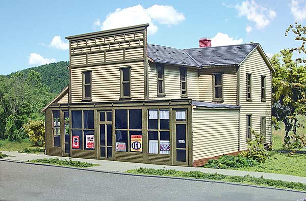 Branchline Trains 643 HO Scale Roscoe Store 5" x 8-1/2" x 5-1/2" Building Kit
