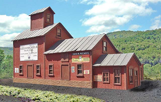 Branchline Trains 692 HO George A. Nickel's Milling & Feed Supply Laser-Cut Kit