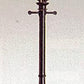 Brawa 5202 HO Scale Hamburger Gas Lantern on Post