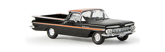 Brekina Automodelle 19933 1:87 Chevrolet El Camino (Black, orange)