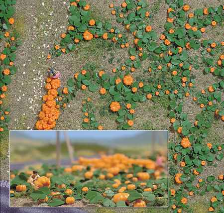 Busch 1201 HO Scale Pumpkin Field