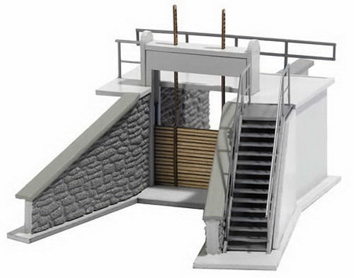 Busch 1483 HO Scale Small Dam w/Footbridge