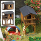 Busch 1486 HO Scale Authentic Wooden Play Houses Building Kit (Set of 2)