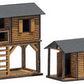 Busch 1486 HO Scale Authentic Wooden Play Houses Building Kit (Set of 2)