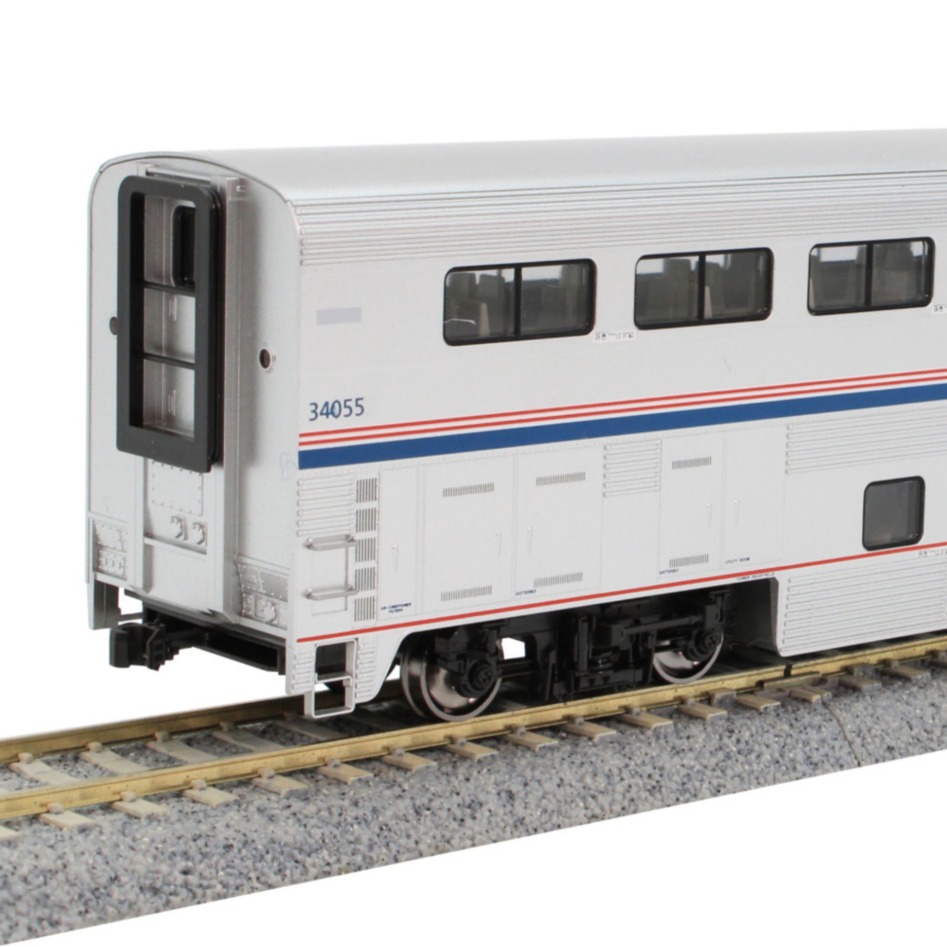 Kato 35-6059-1 HO Amtrak Superliner I Coach Phase VI with Lights #3405