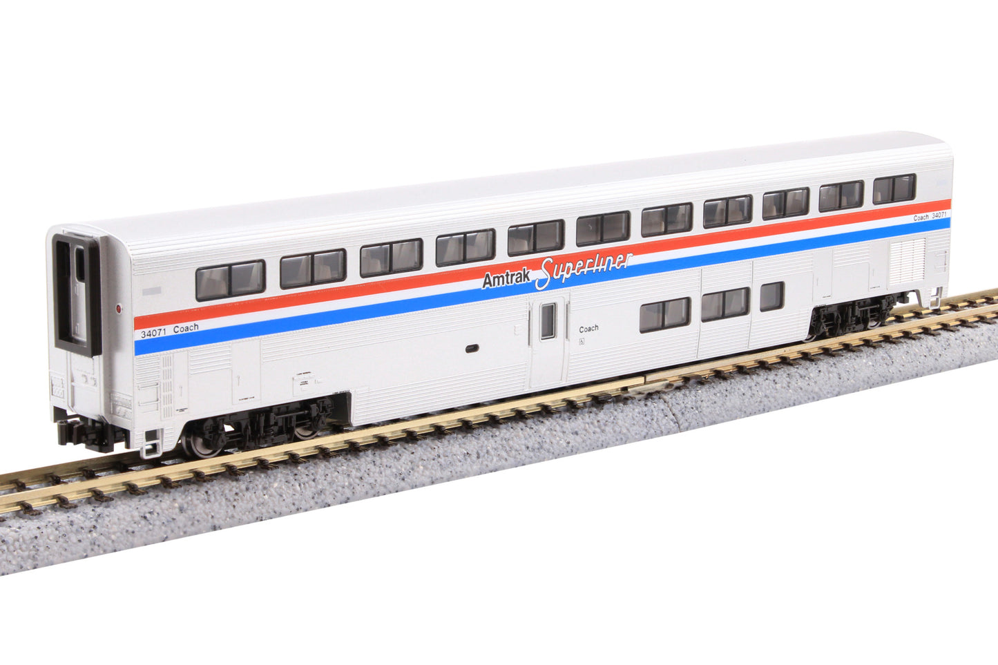 Kato 106-3530-S N AMTK F40PH Diesel Loco w/ Sound & Superliner Ph. 3 P