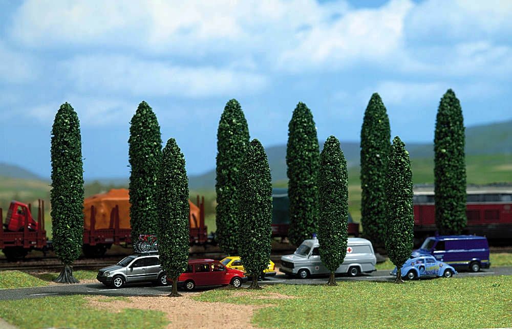 Busch 6239 HO/TT/N Poplar Trees (Set of 10)