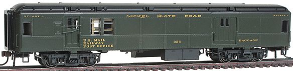 Con-Cor 0001-094320(2) HO Scale 1920-50 65' Baggage/Mail Pull Green #359