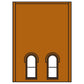 DPM 301-10 HO Scale Two-Story Wall Sections W/2 Lower Story Arched Windows Kit