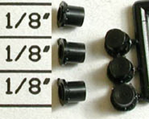 Detail Associates 1801 HO Radio Antenna - Can Type, Used by ATSF/UP/Others