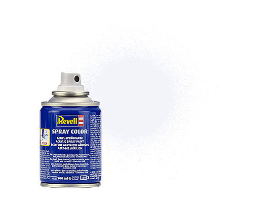 Revell 34105 White Matt Spray Color Acrylic Paint - 100 ml. Spray Can