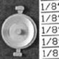 Detail Associates 6218 HO Round Covered Hopper Hatch Set (Pack of 8)
