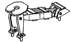 Details West 1004 HO Scale Impact Car Piggyback Trailer Hitch