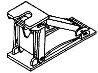 Details West TH-1008 HO Scale Flat Car Trailer Hitch Style II Metal Kit (2)
