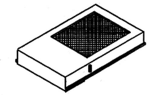 Details West 213 HO Scale Square Winterization Hatch for SD-40 SD-45