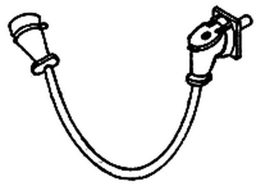 Details West 220 HO Scale MU Cable w/ 2 Receptacle Plugs (Pack of 2)