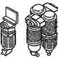 Details West 226 HO Salem Scale Air Dryer Filters (1 Small / 1 Large)
