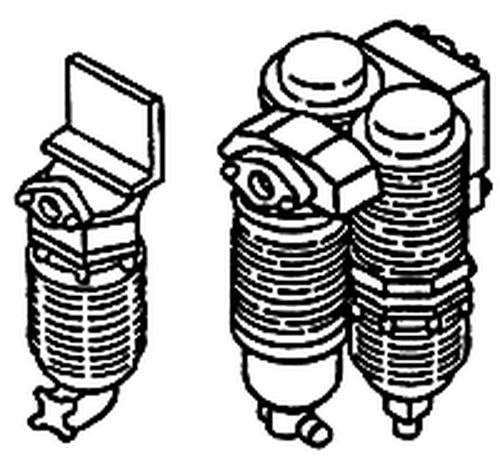 Details West 226 HO Salem Scale Air Dryer Filters (1 Small / 1 Large)