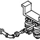 Details West 248 HO Scale Air Filters Set With Mount & Pipe White Metal Parts