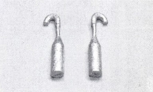 Details West 325 HO Scale F-Units Gooseneck Roof Pipe (Pack of 2)