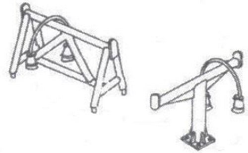 Details West 452 HO Scale MU Cables W/2 Types Stands Set